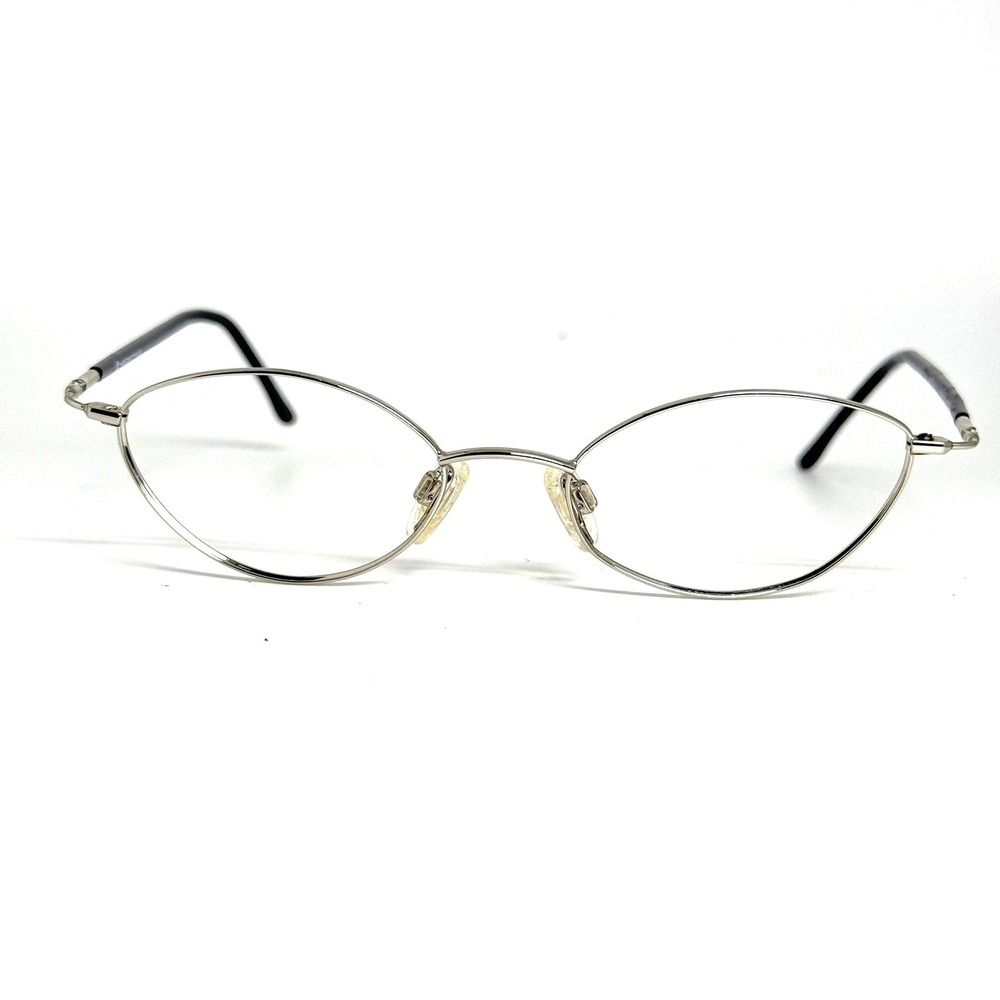 Neostyle Office 655 824 Silver Oval Eyeglass Frames Blue Marbled 47-18-135